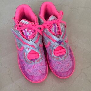 Puma Bright Pink and Silver Athletic Shoes